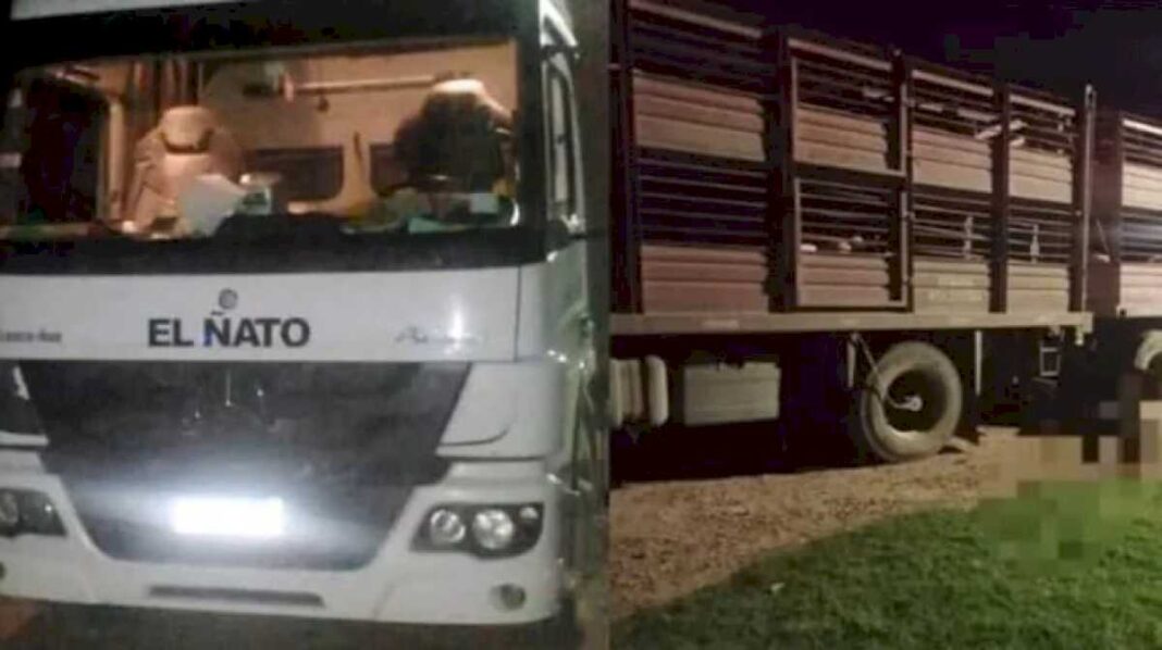 tragedia-en-ramallo:-un-hombre-quiso-descargar-su-camion,-quedo-atrapado-entre-el-chasis-y-el-acoplado-y-murio