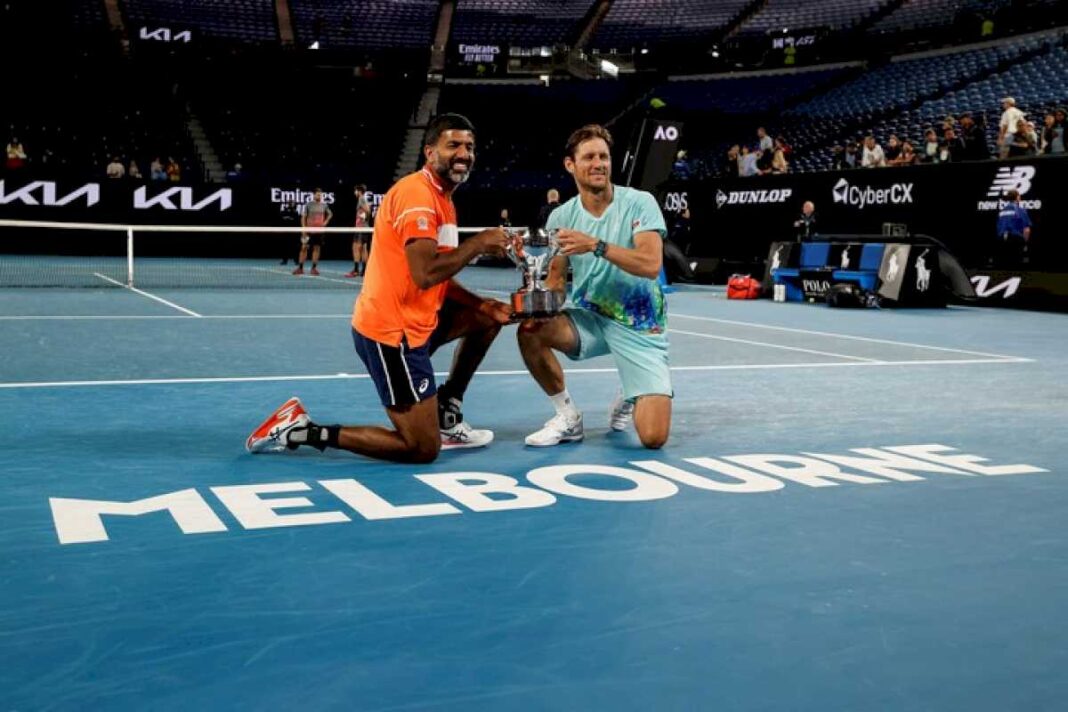 australian-open:-rohan-bopanna-se-convirtio-en-el-tenista-de-mayor-edad-en-ganar-un-grand-slam