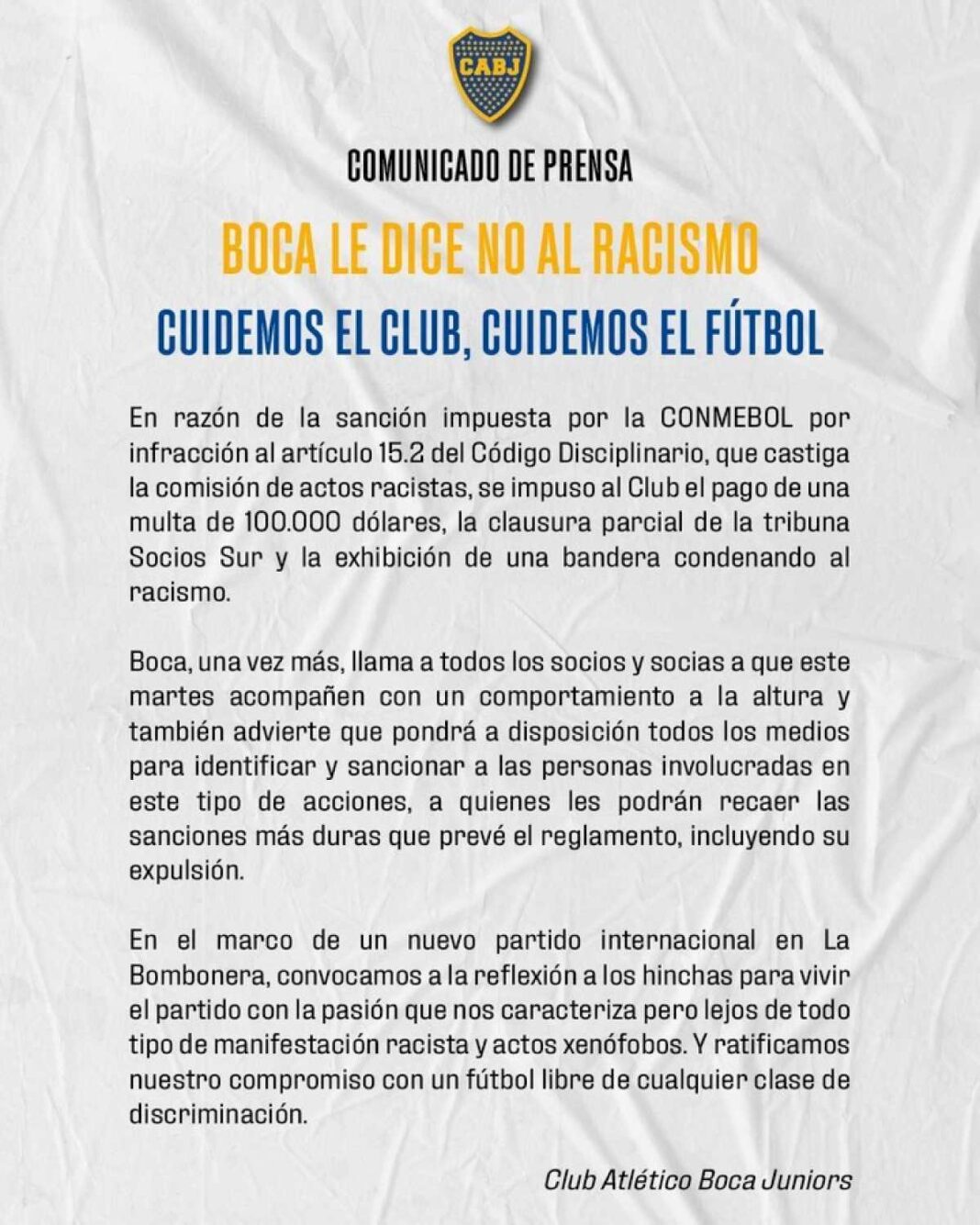 boca-recibio-un-duro-castigo-de-la-conmebol-por-racismo