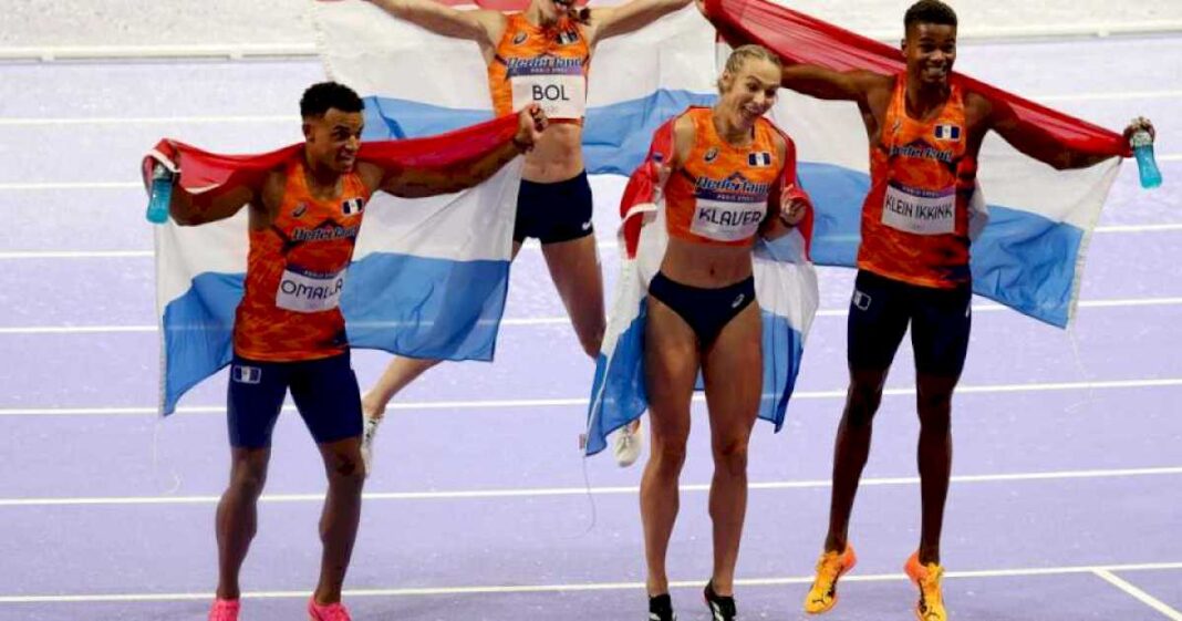 paris-2024:-femke-bol,-la-naranja-mecanica-que-volo-en-los-4400-mixtos-para-ganar-una-carrera-perdida-y-el-mal-recuerdo-que-la-obligo-a-acelerar-sin-parar