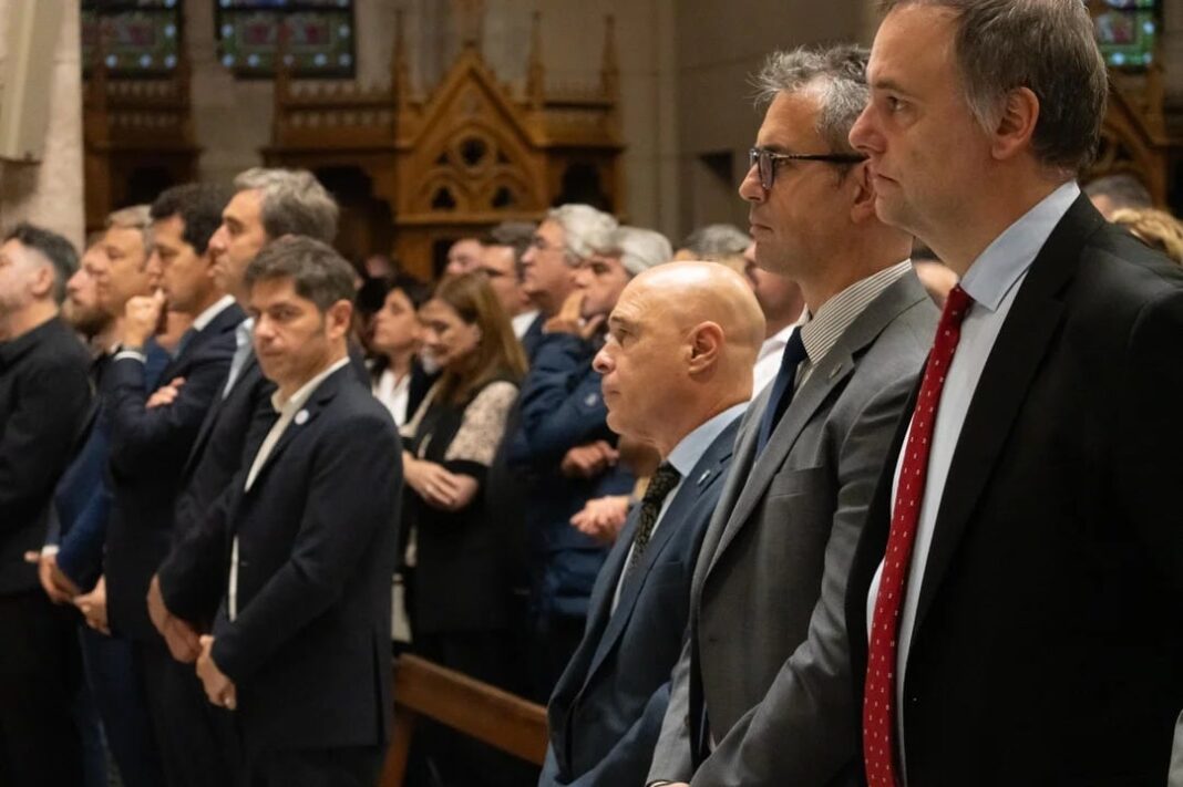 Basílica de Luján durante el acto religioso