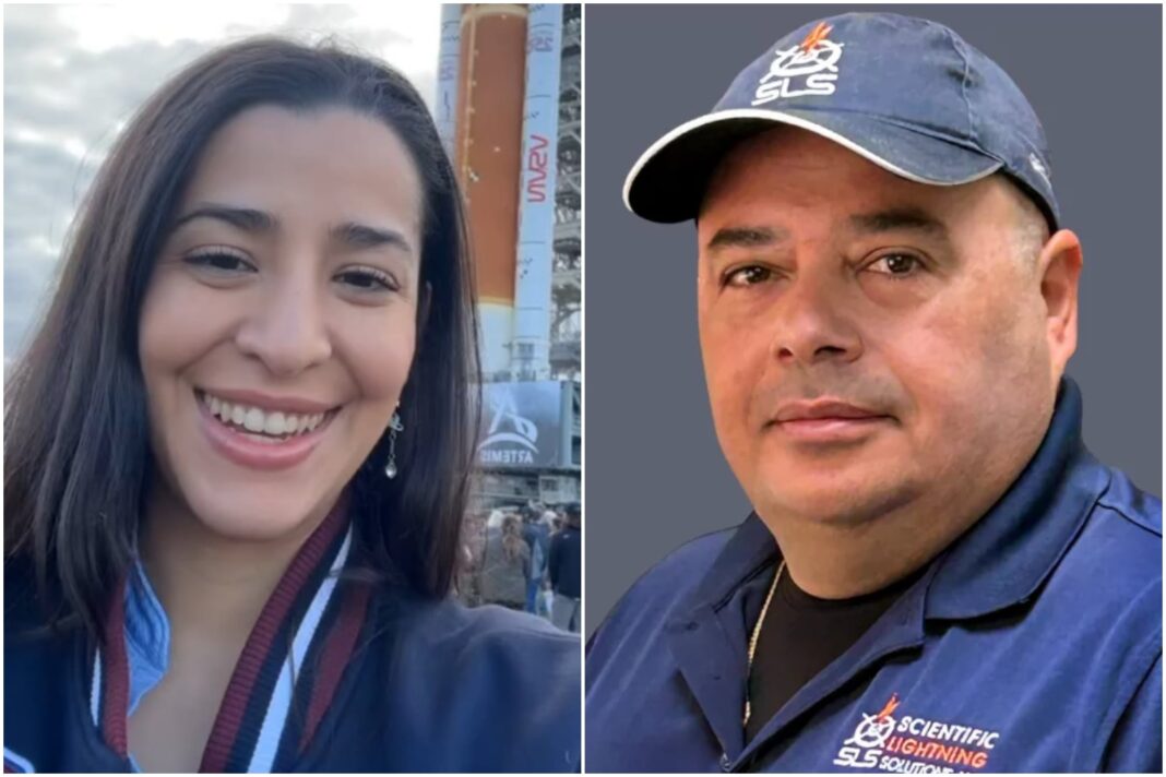 Ilustración de la cápsula Orión de la NASA orbitando la Luna.