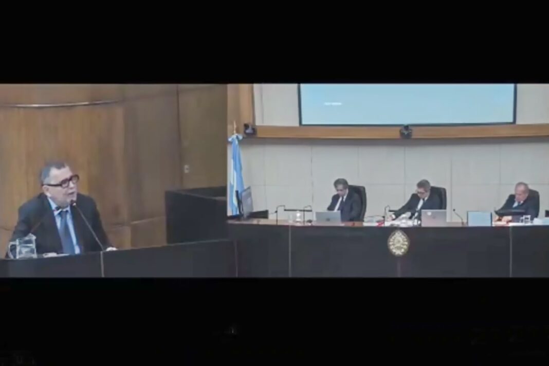 Fachada de los tribunales donde se lleva a cabo el Juicio Cuadernos