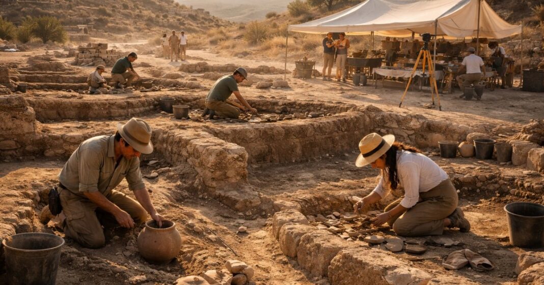 Reconstrucción del fósil de Captorhinus aguti del Pérmico Inferior