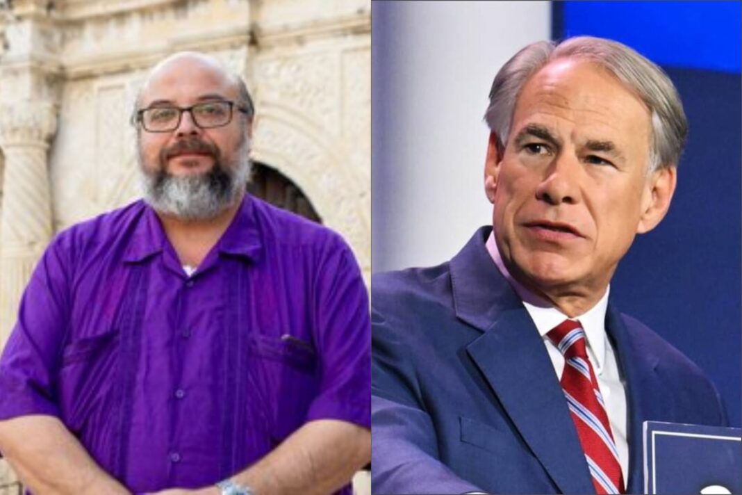 Fotografía del historiador Ernesto Rodríguez III, curador principal del Álamo en San Antonio, Texas.