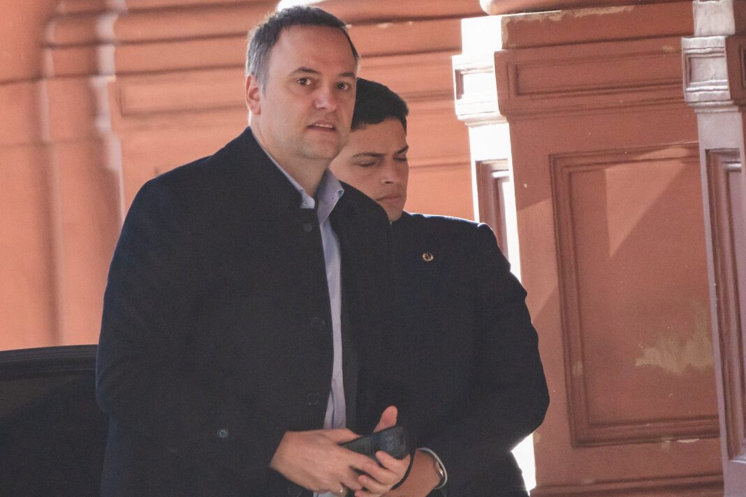 Nicolás Posse, Jefe de Gabinete de la Nación, en un acto oficial.