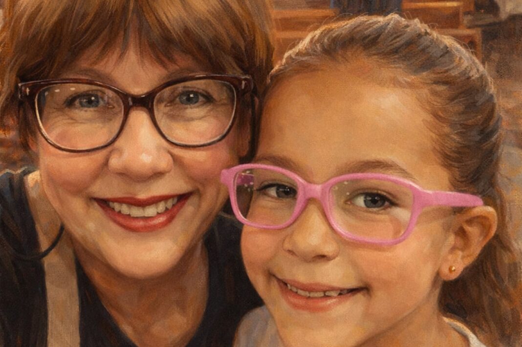 Mujer venezolana sonriente en una calle de Buenos Aires