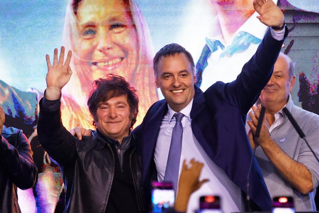 Javier Milei en conferencia de prensa