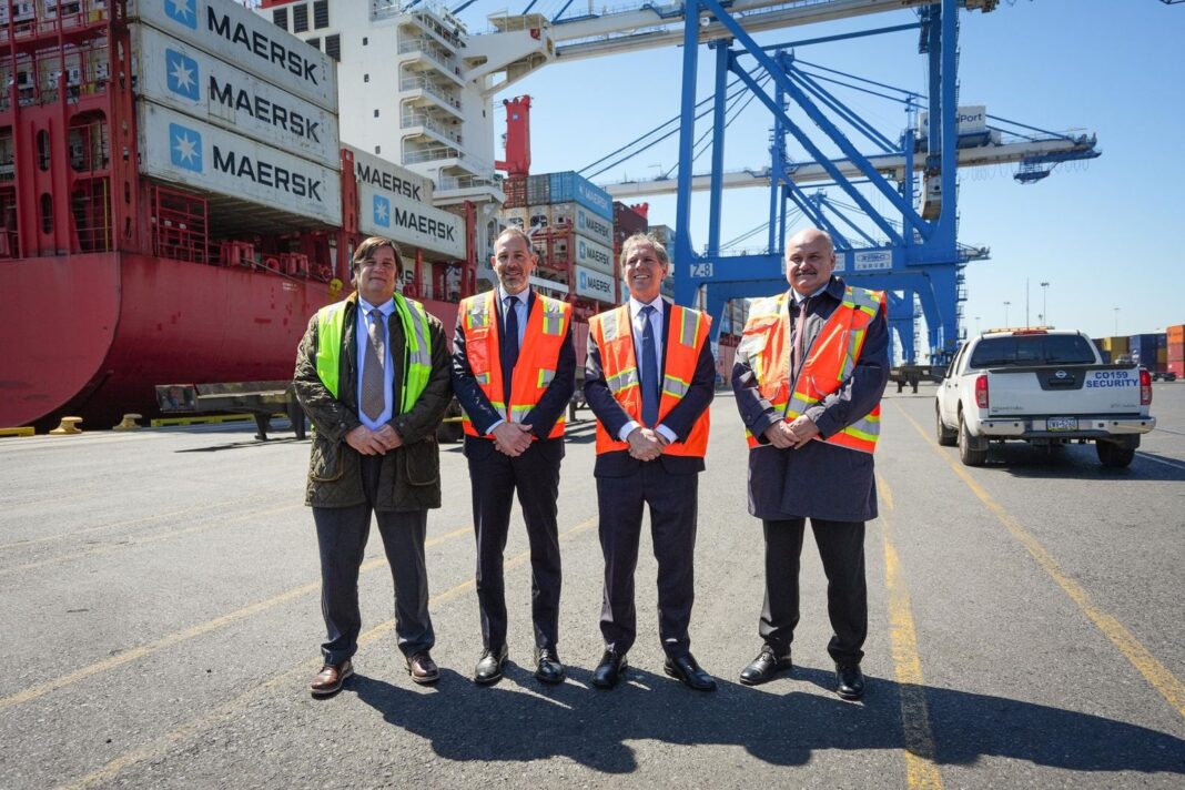 Carne argentina en un puerto de Estados Unidos durante la Semana de la Carne