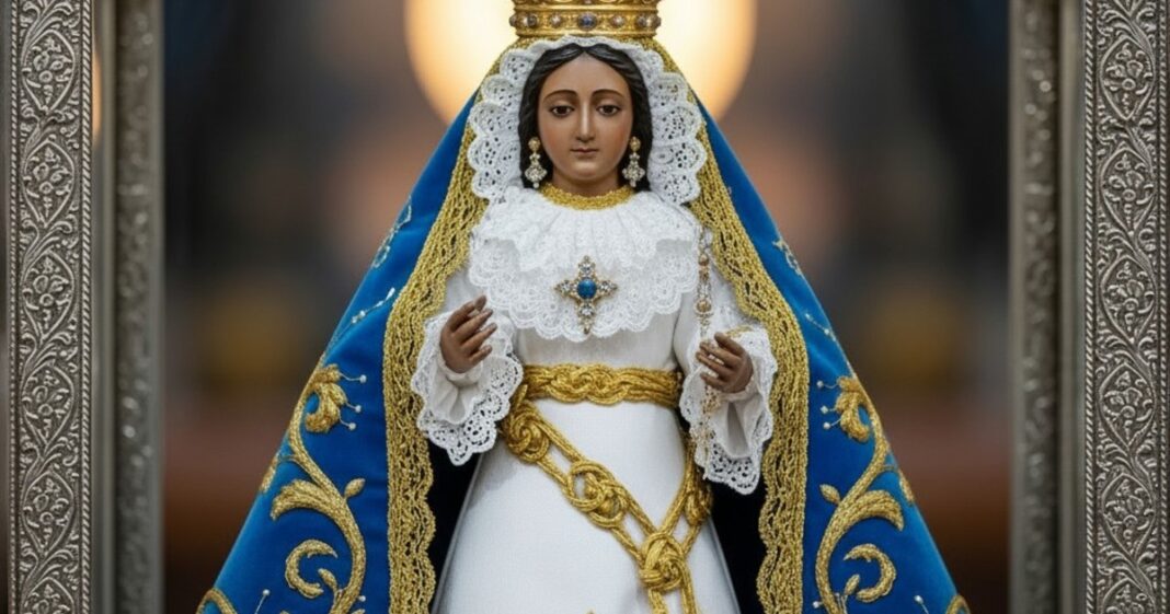 Imagen de la Virgen de Nuestra Señora de Luján en su basílica