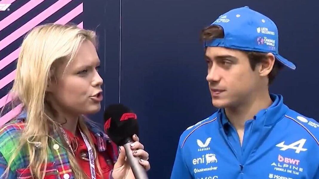 Franco Colapinto durante entrevista con el canal oficial F1 tras el Gran Premio de Canadá