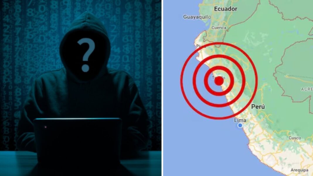 Captura de pantalla de alerta falsa del Sismate en un celular