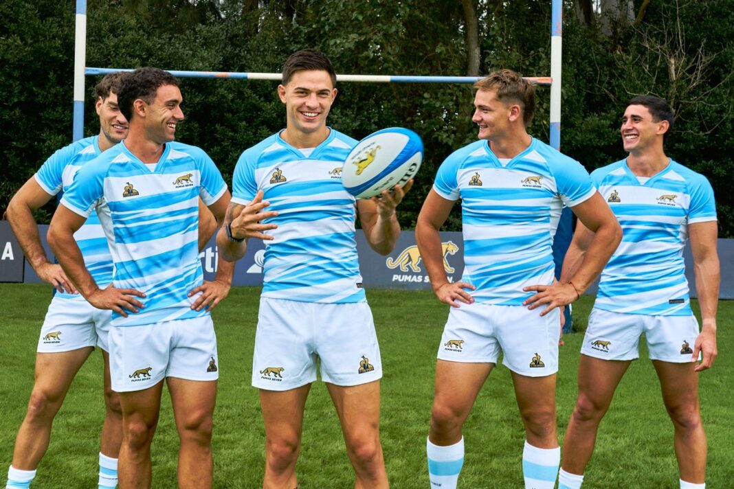 Jugadores de Los Pumas 7s en el torneo de Valladolid