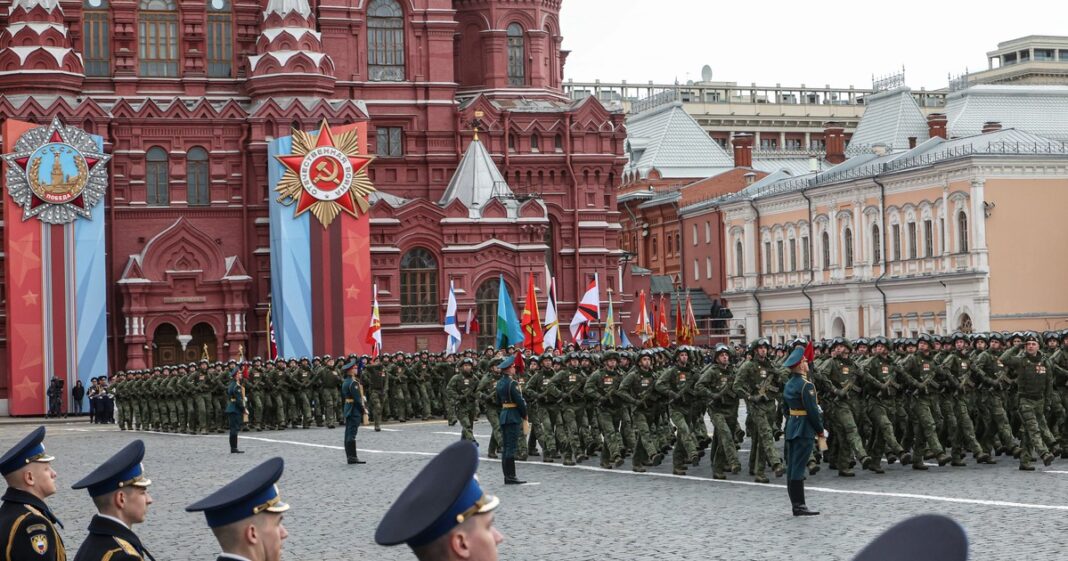 Vladimir Putin en el desfile del Día de la Victoria en la Plaza Roja de Moscú