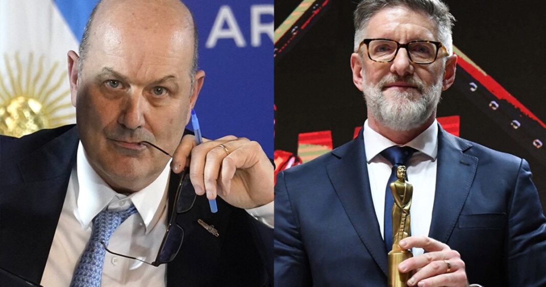 Federico Sturzenegger y Luis Novaresio en redes sociales