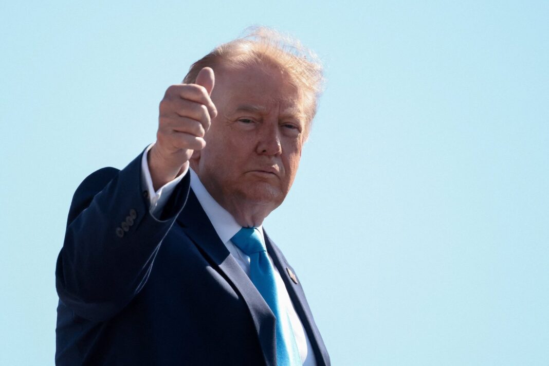 Donald Trump y Lai Ching-te en fotos de archivo