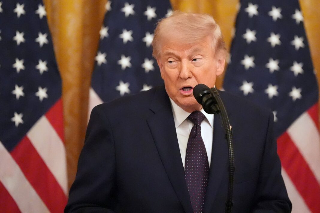 Donald Trump en conferencia de prensa