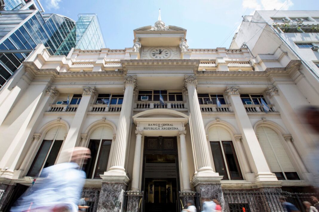 Gráfico de reservas del Banco Central de la República Argentina