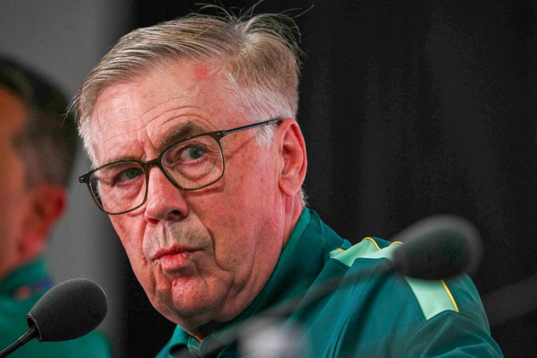 Carlo Ancelotti durante conferencia de prensa antes del partido Brasil vs Marruecos en el Mundial 2026