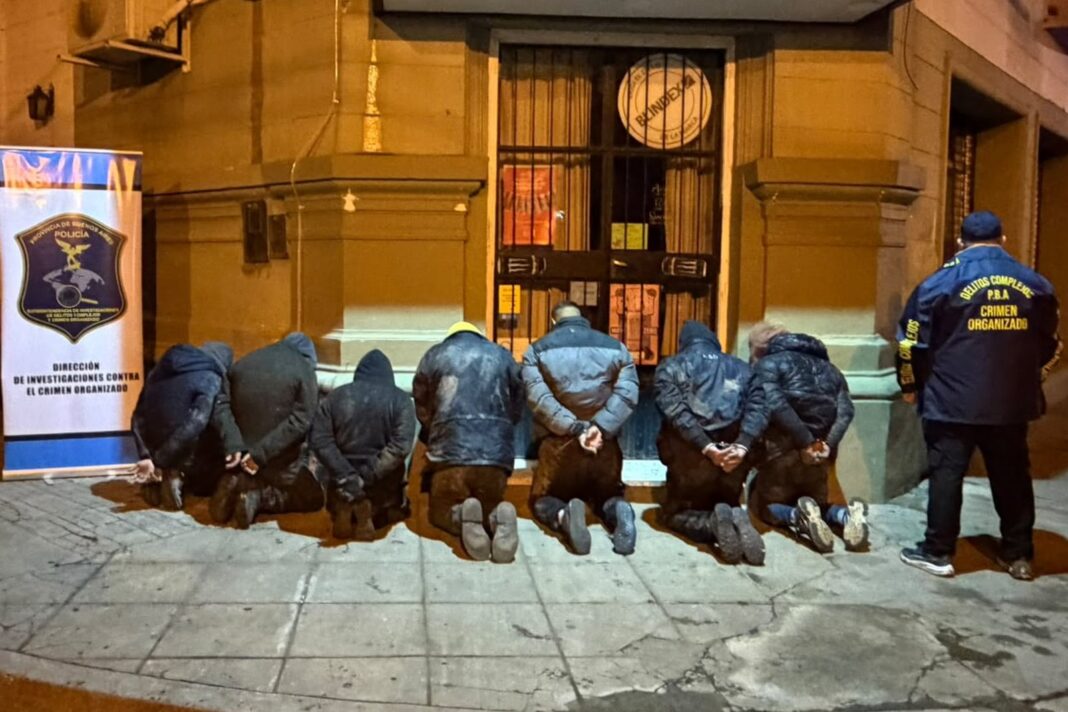 Vehículos secuestrados durante el operativo en Baradero