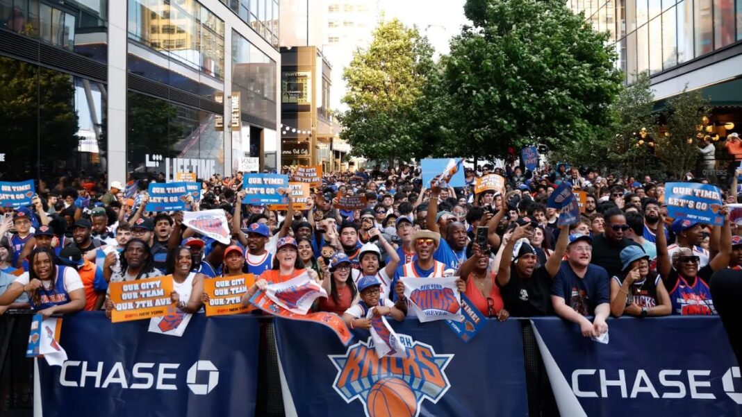 Madison Square Garden durante un partido de los New York Knicks