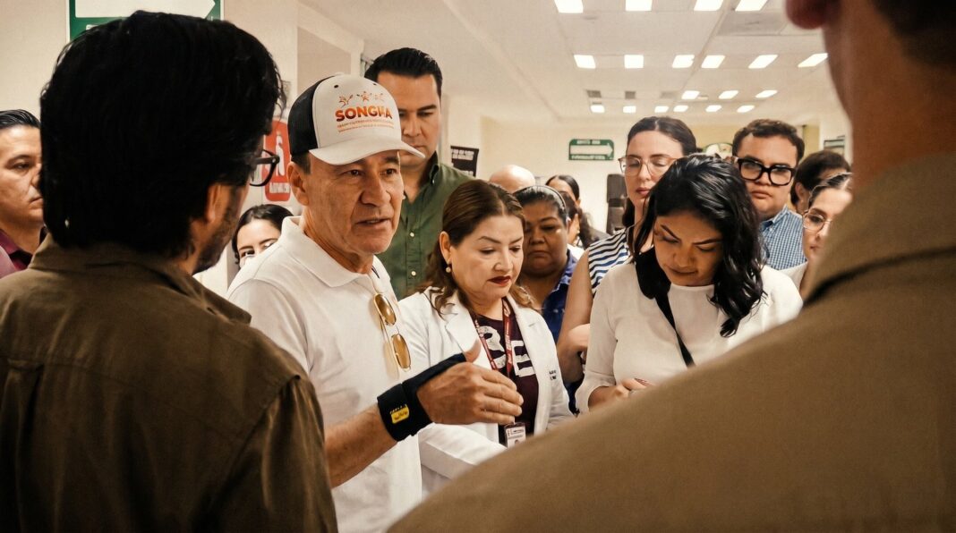 Gobernador Alfonso Durazo recorre instalaciones del Hospital General del ISSSTE en Hermosillo