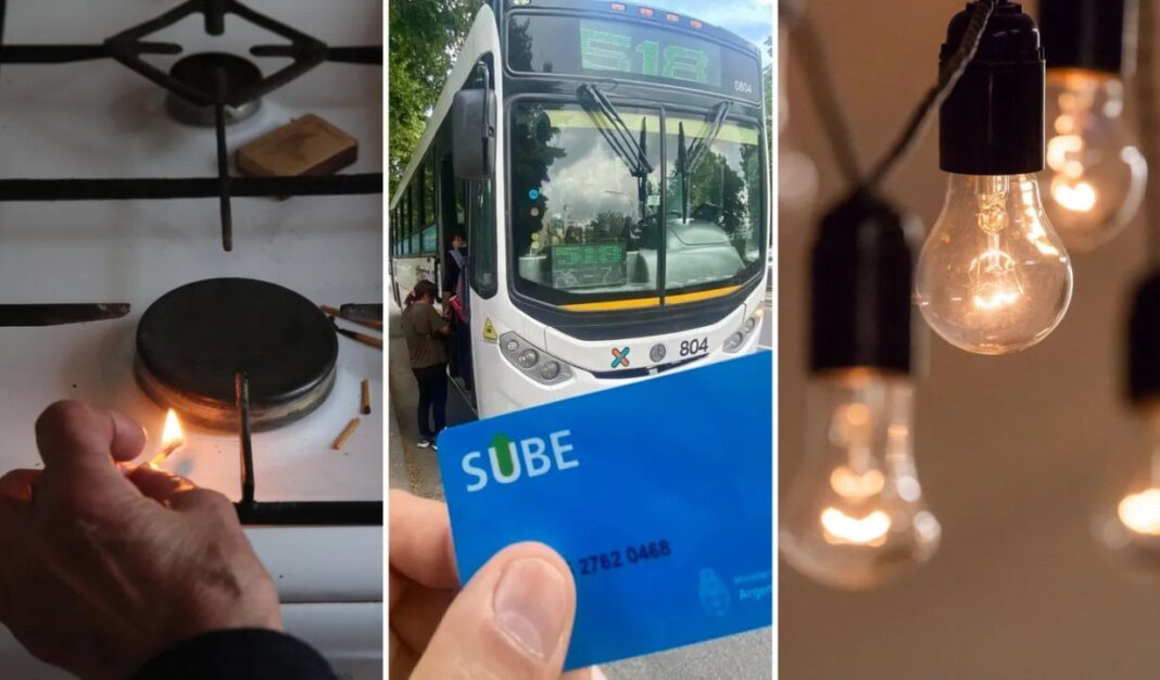 Persona revisando facturas de servicios en Argentina