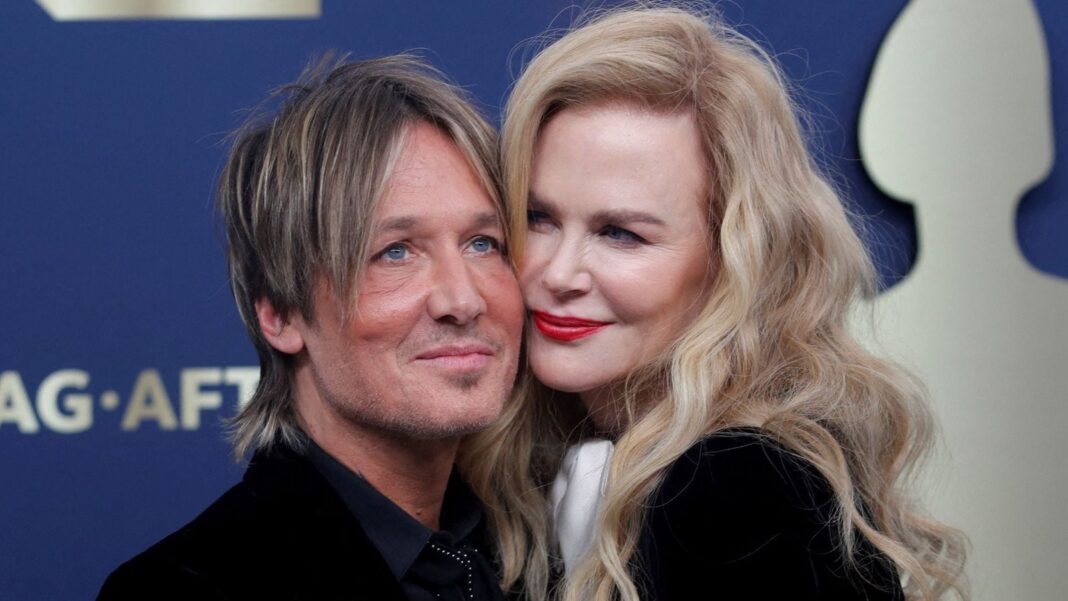 Keith Urban y Nicole Kidman en una alfombra roja