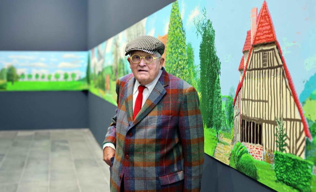 Retrato del pintor británico David Hockney
