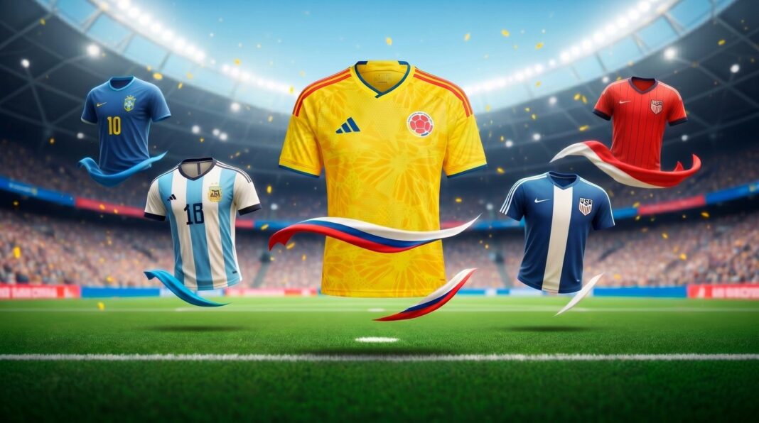 Camisetas de la selección colombiana para el Mundial 2026