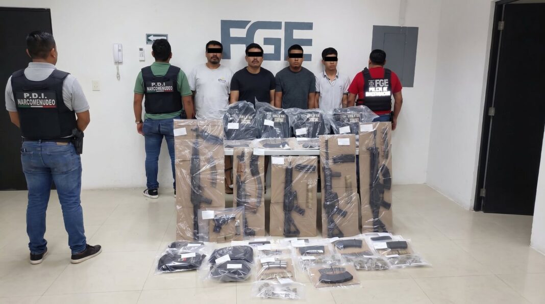 Operativo policial en Quintana Roo con armas aseguradas