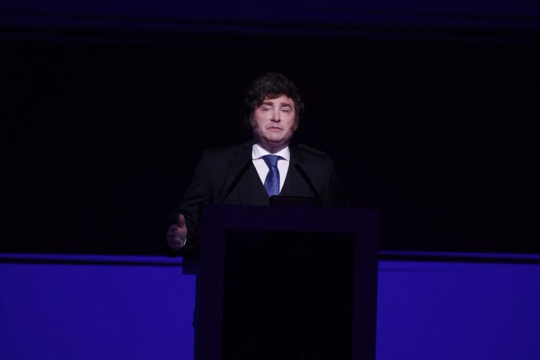 Javier Milei en la Cámara de Diputados