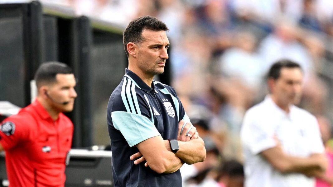 Lionel Scaloni en conferencia de prensa tras el partido amistoso Argentina vs Honduras