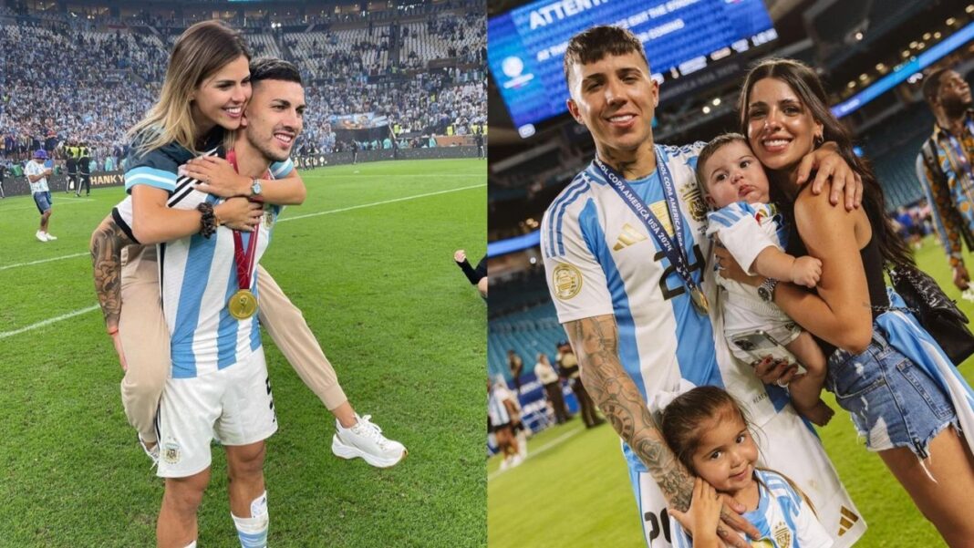 Valentina Cervantes armando valija con su hijo Benjamín