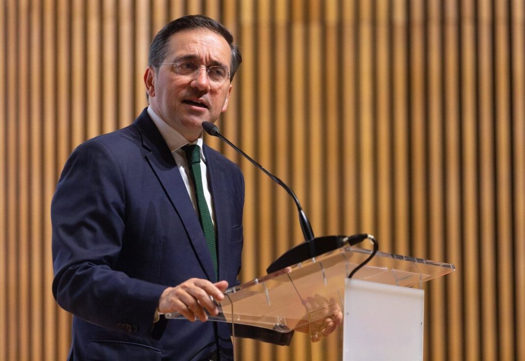 José Manuel Albares en declaraciones a la prensa