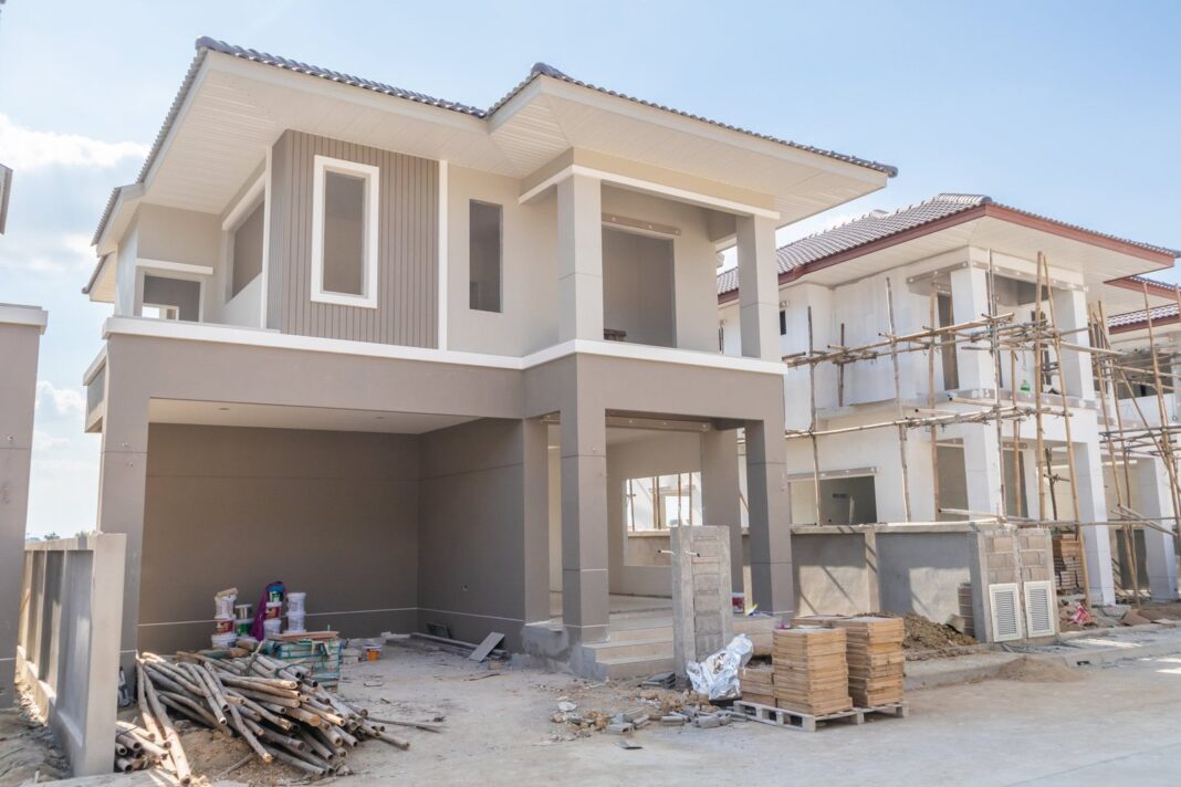 Plano de construcción de una casa de 60 metros cuadrados