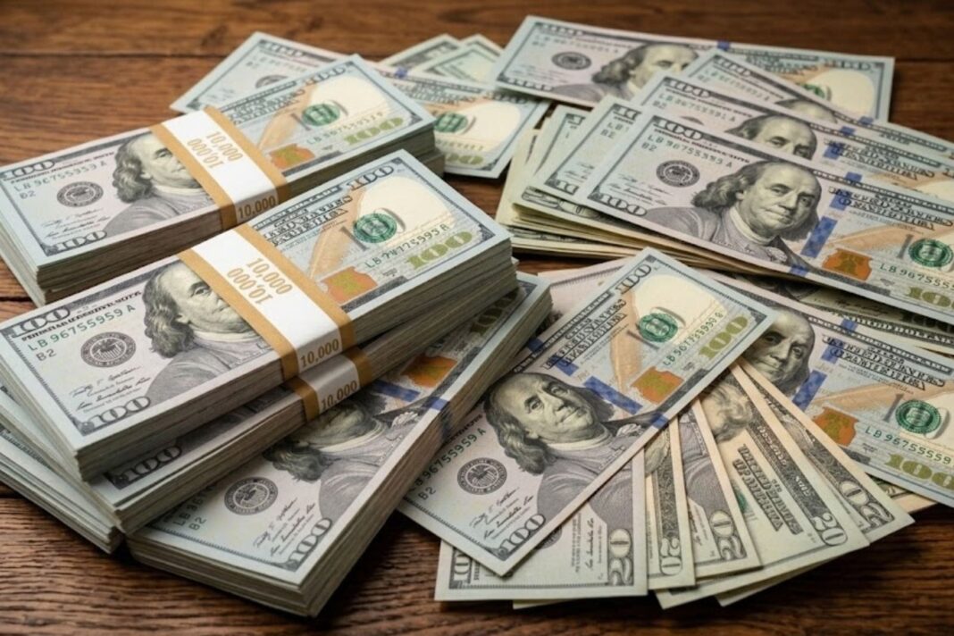 Gráfico ilustrativo de la cotización del dólar oficial y blue