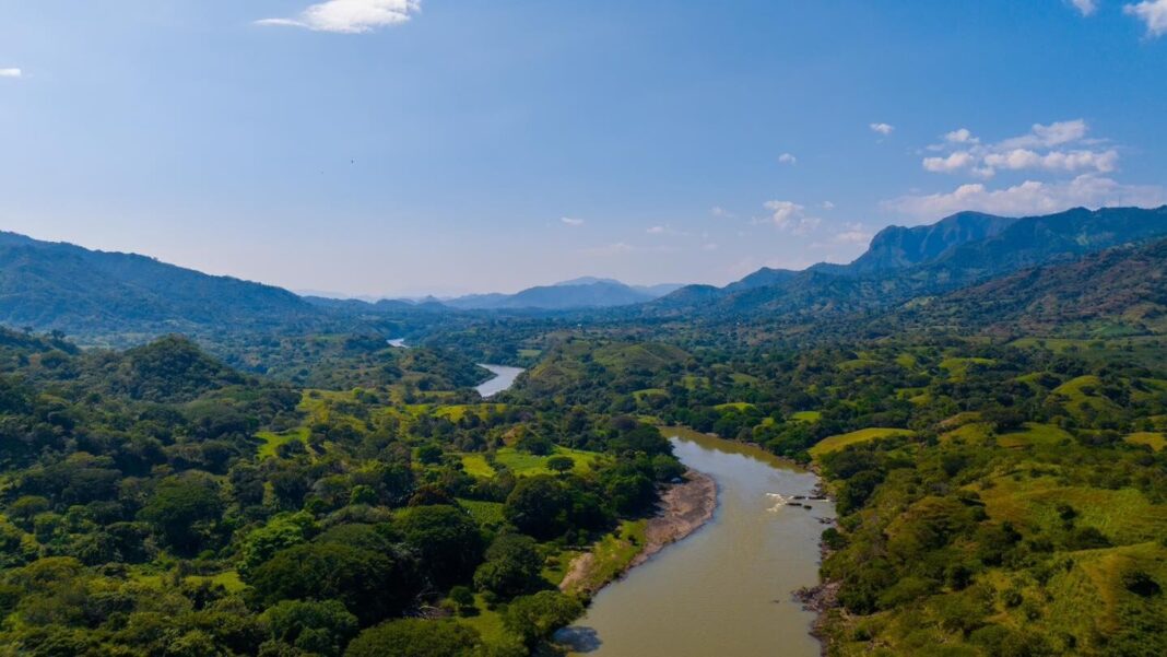 Mapa de la cuenca del río Lempa en El Salvador