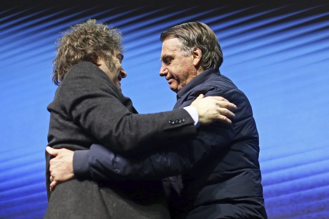 Jair Bolsonaro y Javier Milei en un encuentro previo