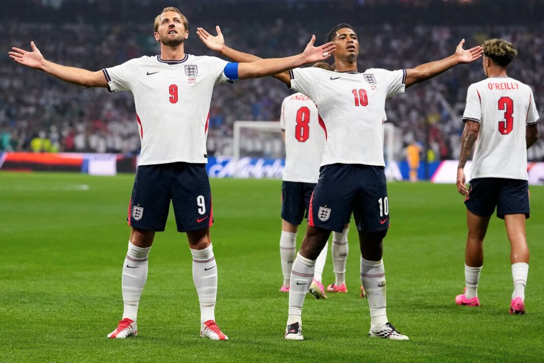 Jugadores de la selección de Inglaterra durante un partido del Mundial 2026