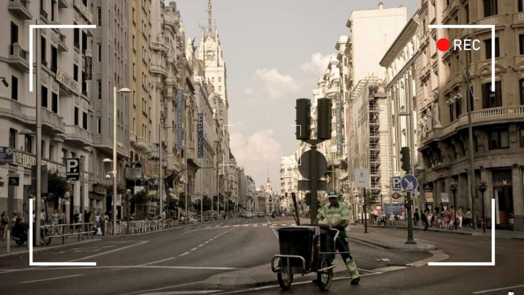 Imagen de calle vacía durante la final del Mundial de Sudáfrica 2010