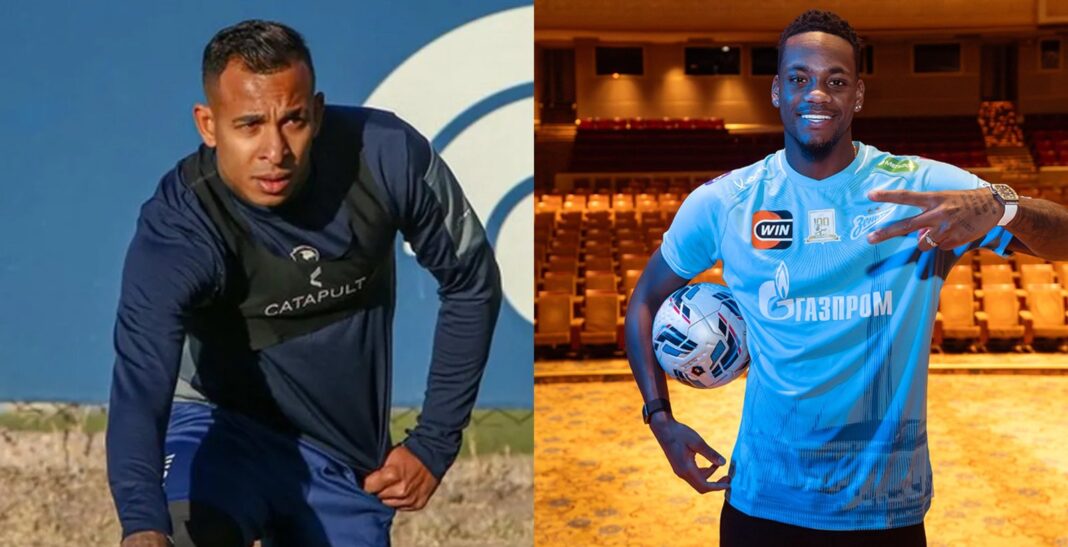 Jhon Jáder Durán y Sebastián Villa en la selección Colombia