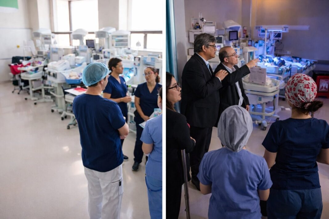 Personal sanitario en un establecimiento de salud durante el cierre del programa materno-neonatal en Guatemala