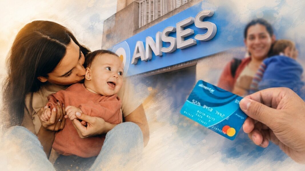 Persona realizando trámite de la Asignación Universal por Hijo en ANSES