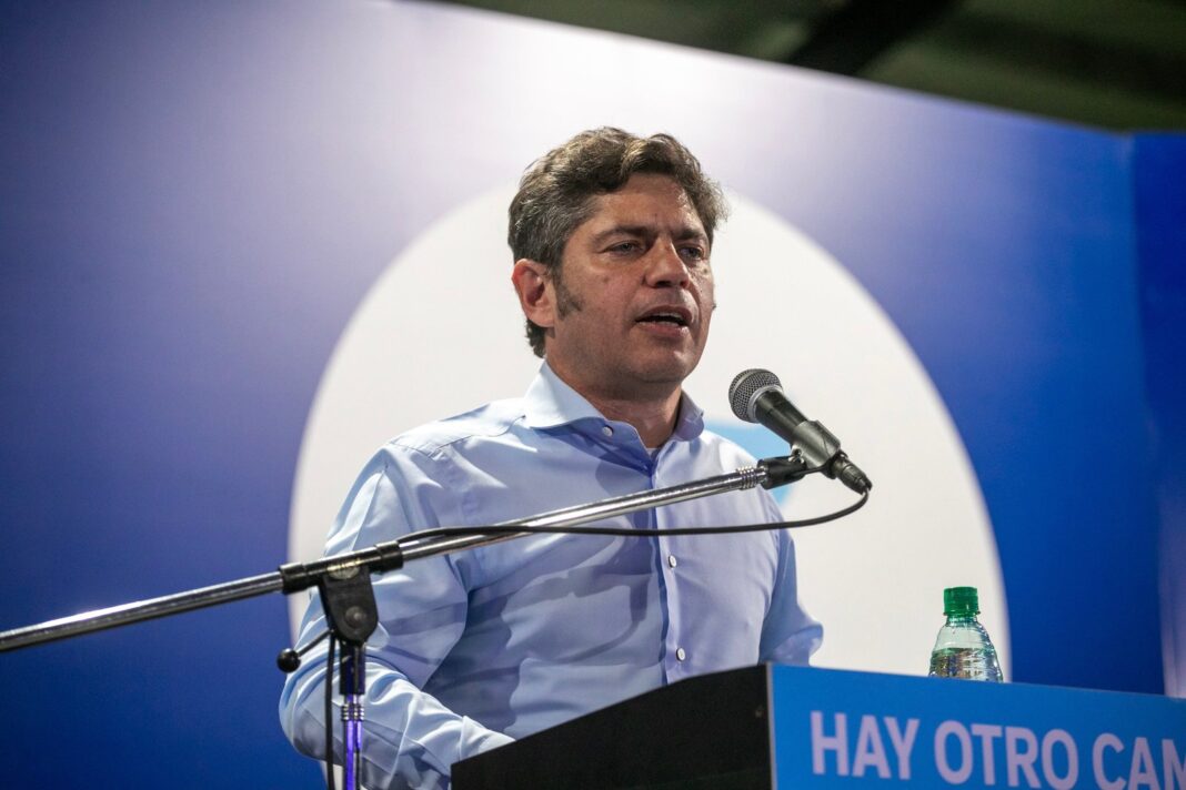 Axel Kicillof en un acto político