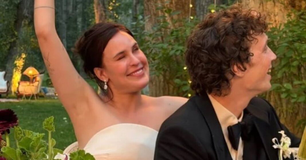 Bruce Willis junto a su hija Tallulah en su casamiento