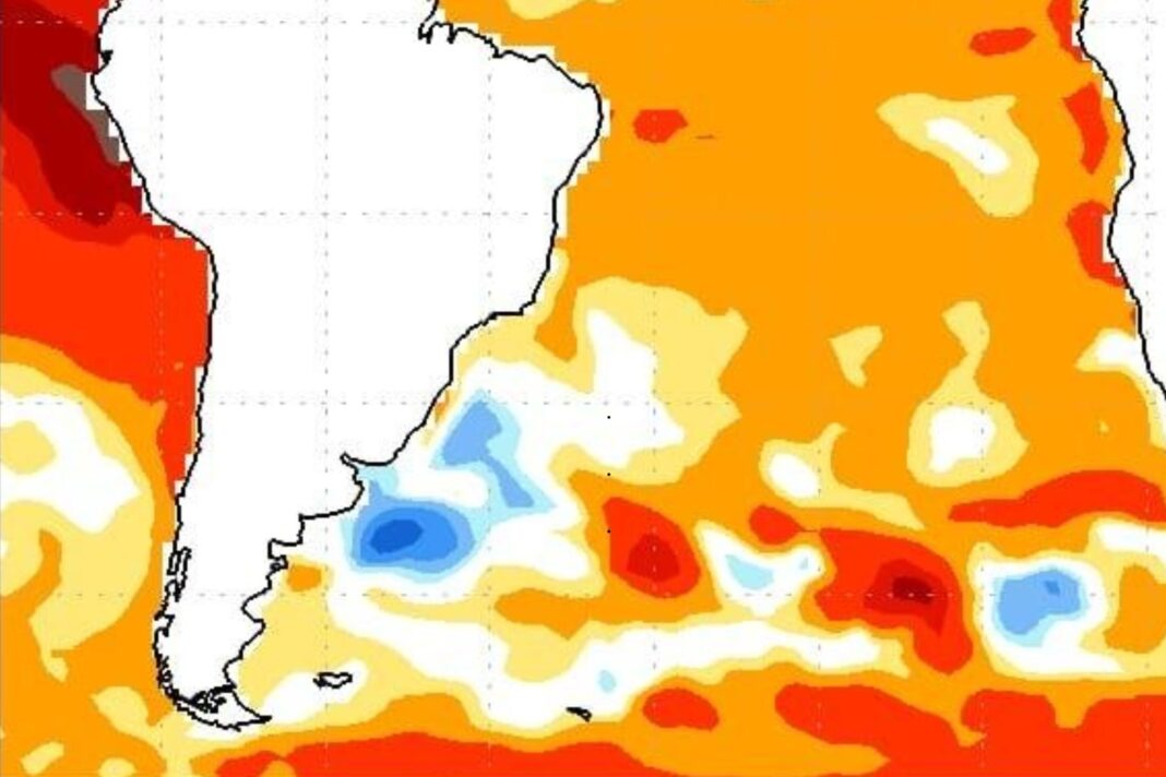 Captura de la aplicación AgroENSO mostrando mapas de rendimiento de cultivos