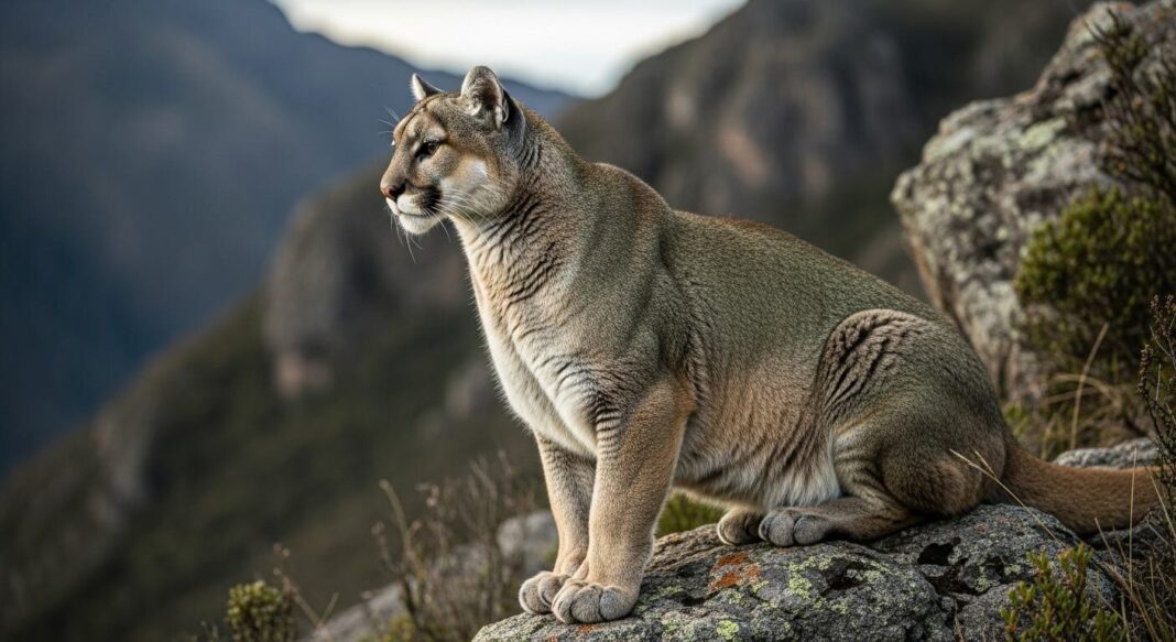 Puma en su hábitat natural