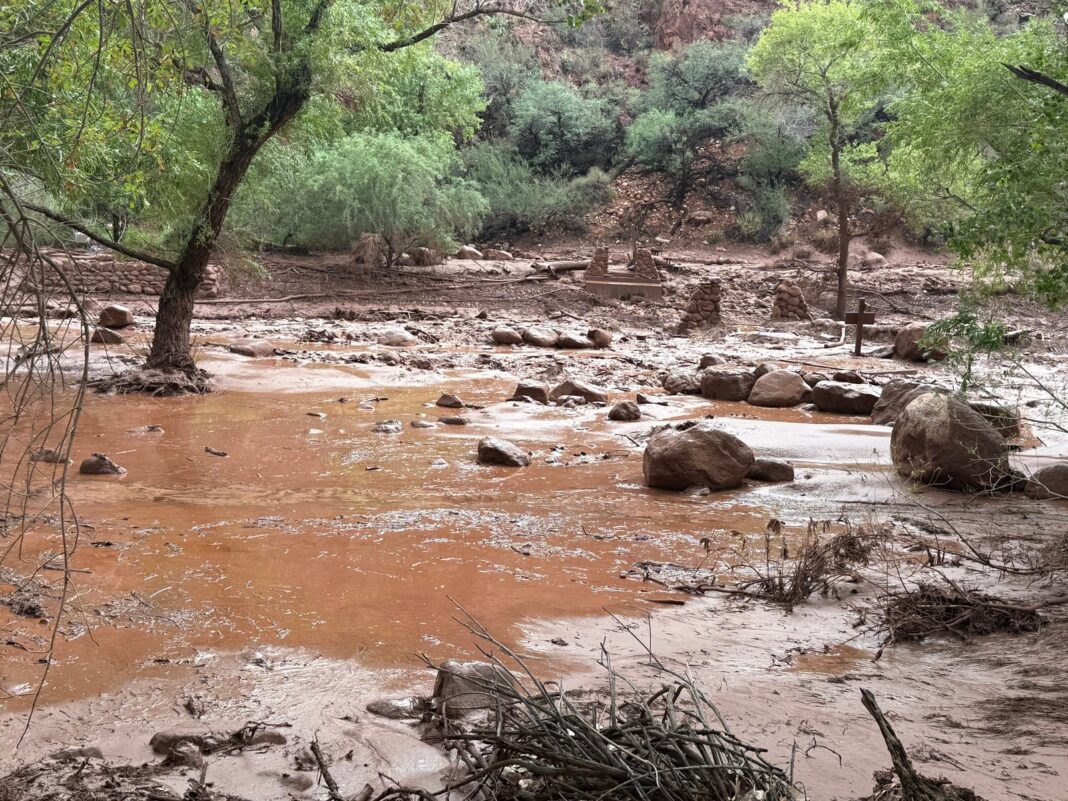 Inundación en el Gran Cañón de Arizona