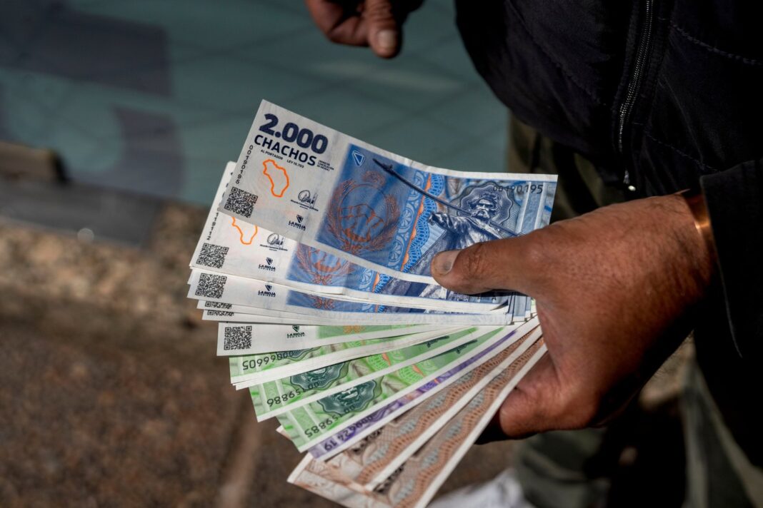 Billetes de la cuasimoneda Chacho de La Rioja